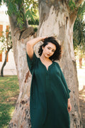 The Evergreen Gandora drape and silhouette
